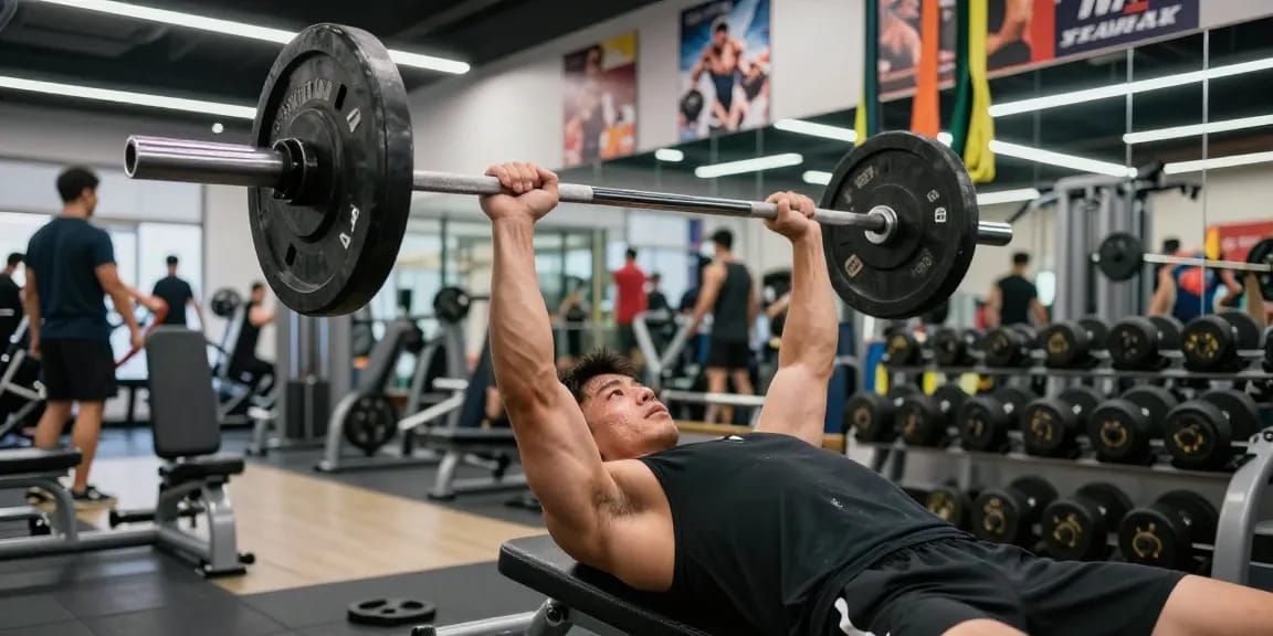 Prime Pharma Steroids bevorderen spieropbouw in een moderne sportschool setting.
