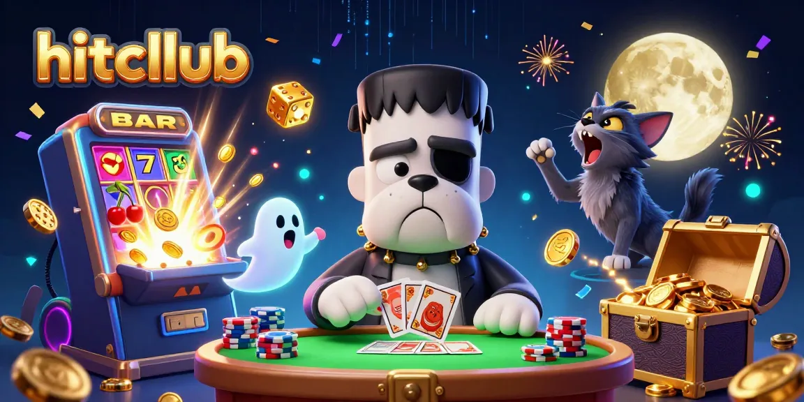 Hitcllub players engage in thrilling casino games with animated characters and vibrant graphics.