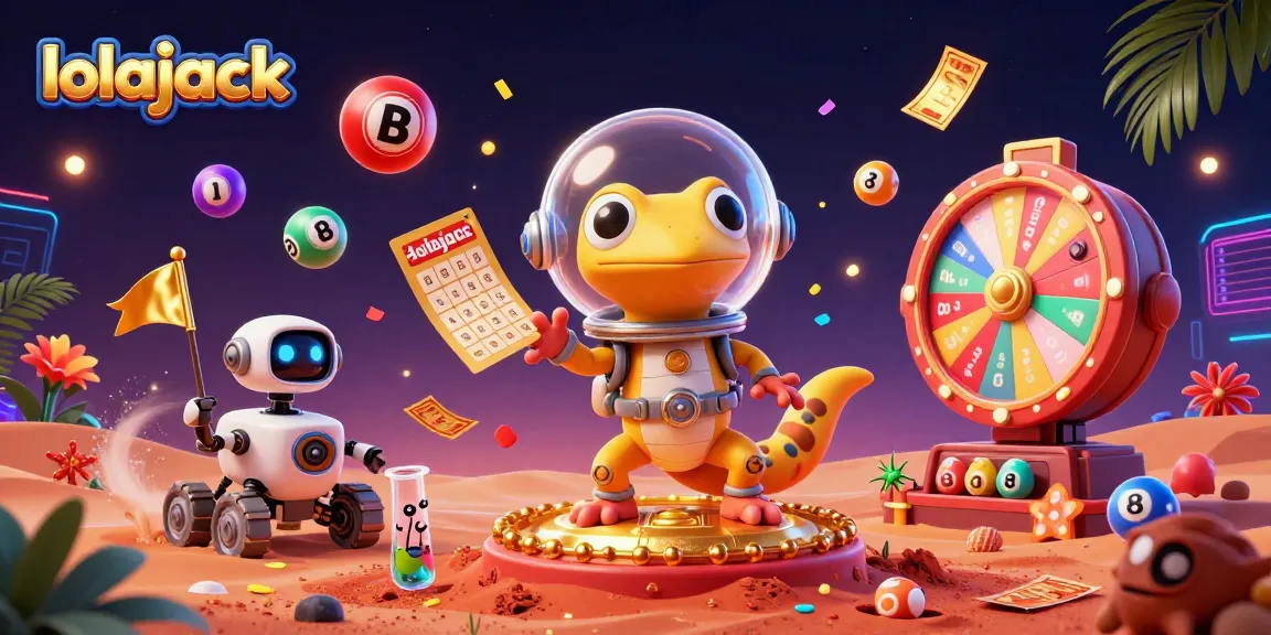 Experience the thrill at Lolajack Casino with vibrant lottery elements and dynamic gameplay in a colorful digital scene.