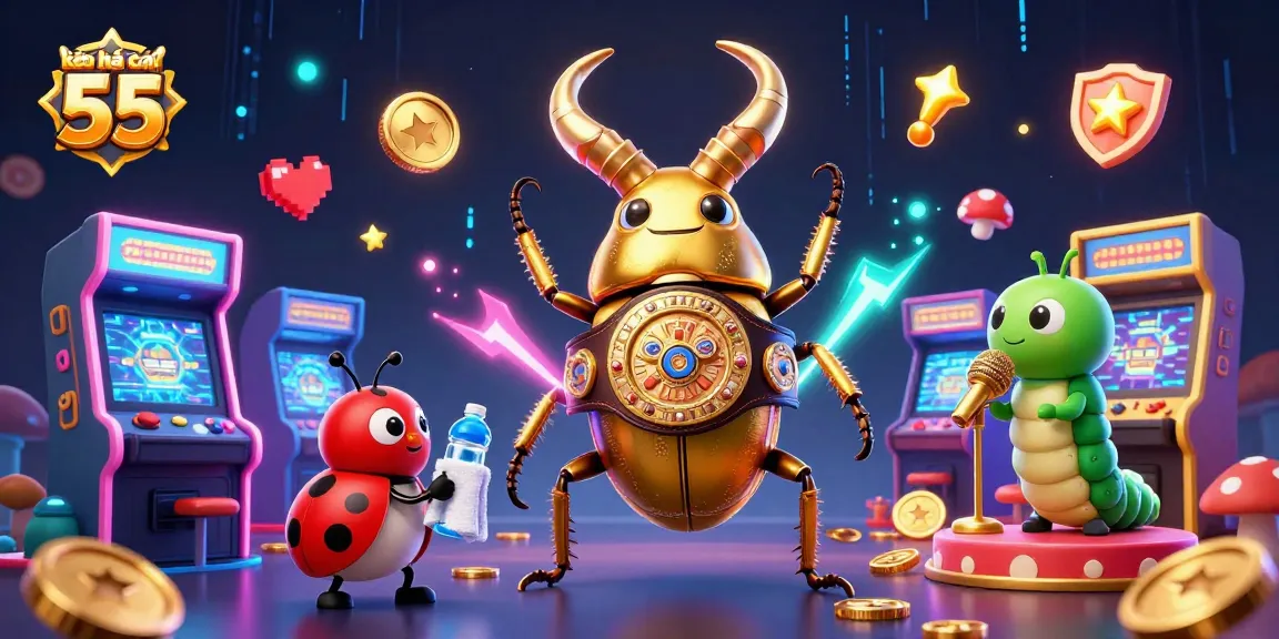 Experience the excitement of kèo nhà cái 55 in a vibrant 3D illustration featuring dynamic casino elements.
