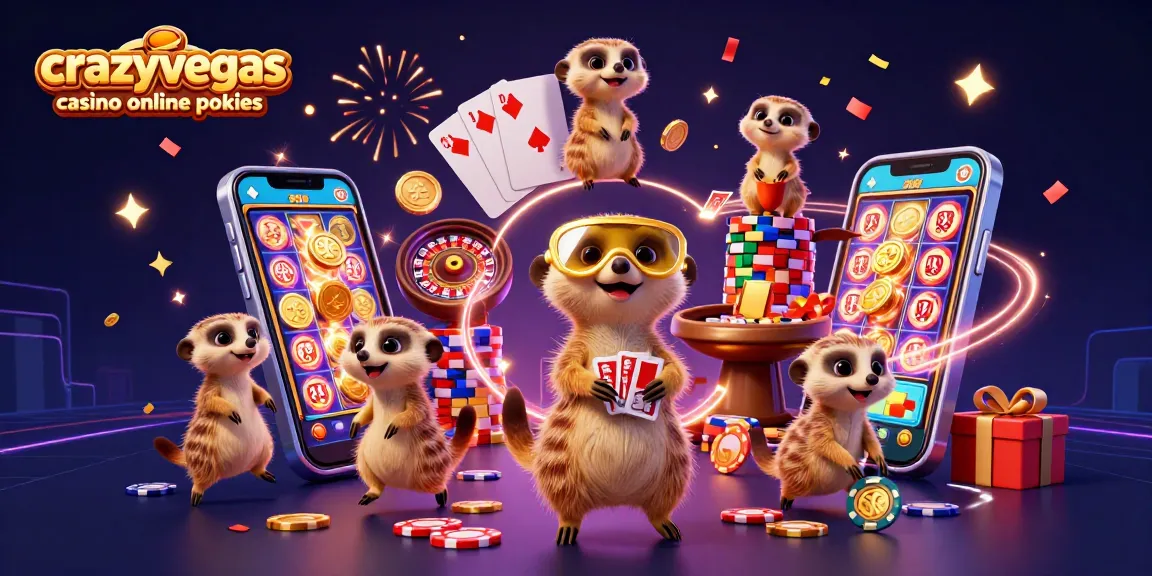 Get ready to spin and win at crazyvegas casino online pokies with playful meerkats in action.